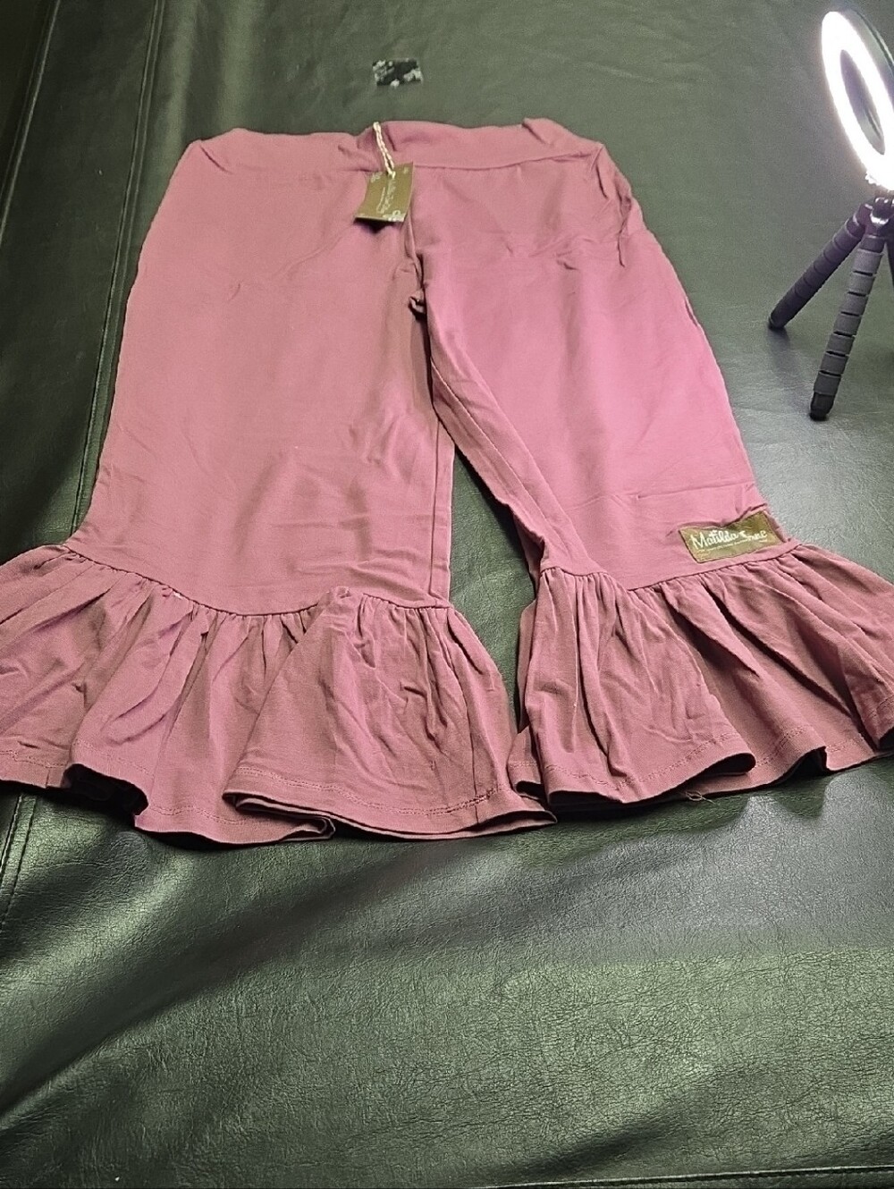Matilda Jane Mauve Double Ruffle Capri Pants